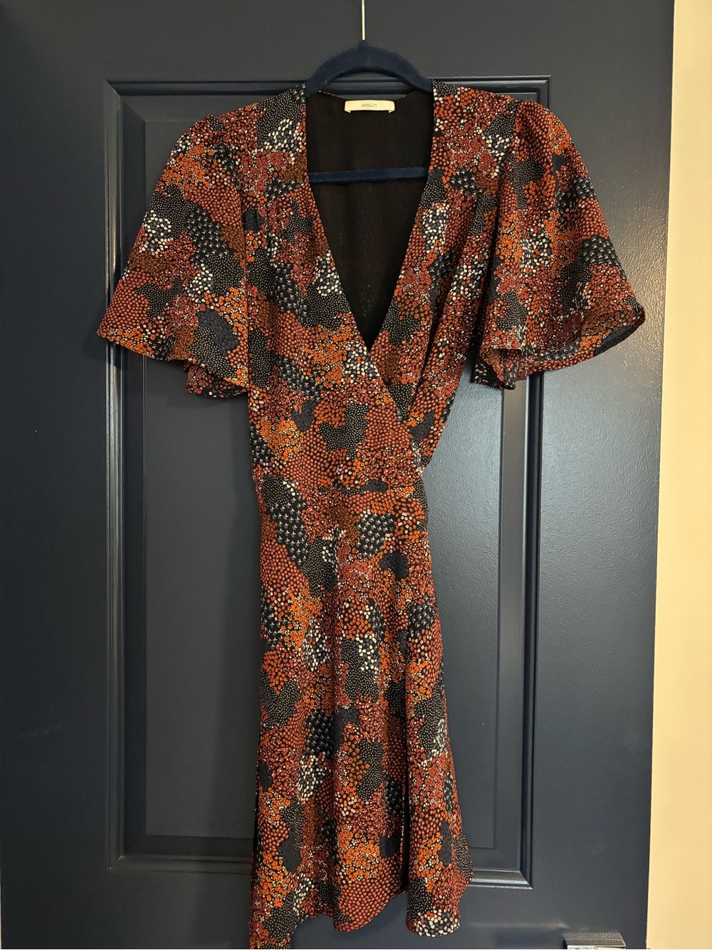 Sessun Floral Wrap Midi Dress